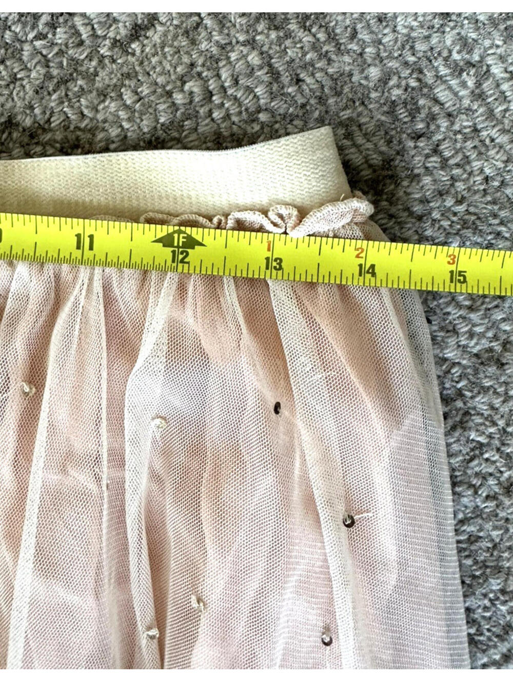 Free People NWT Sequins Midi Layered Skirt, Pink/Rose, Boho Style size XS - Picture 7 of 9